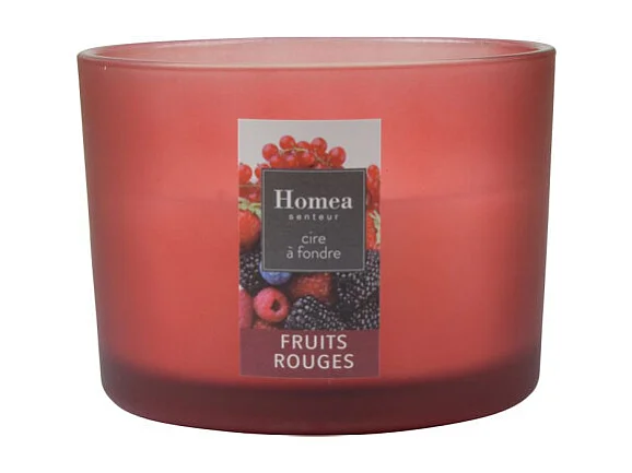 Bougie Verrine Parfumée "Essentiel II" 11cm Fruits Rouges