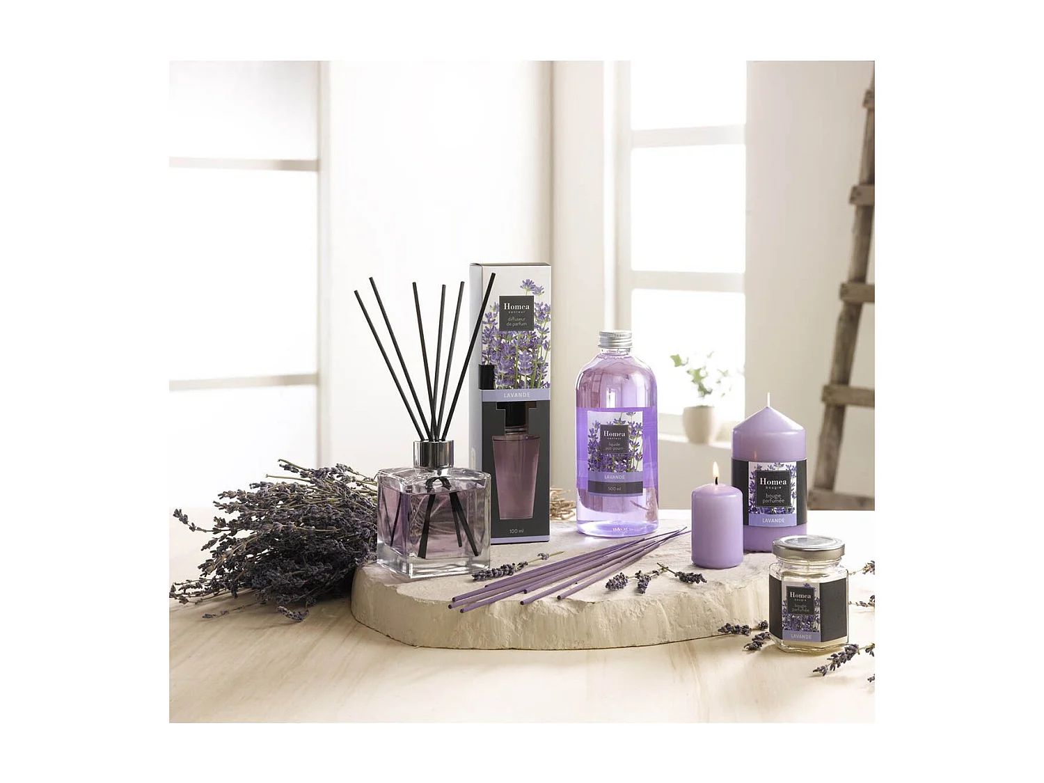 Bougie Verrine Parfumée "Essentiel II" 8cm Lavande