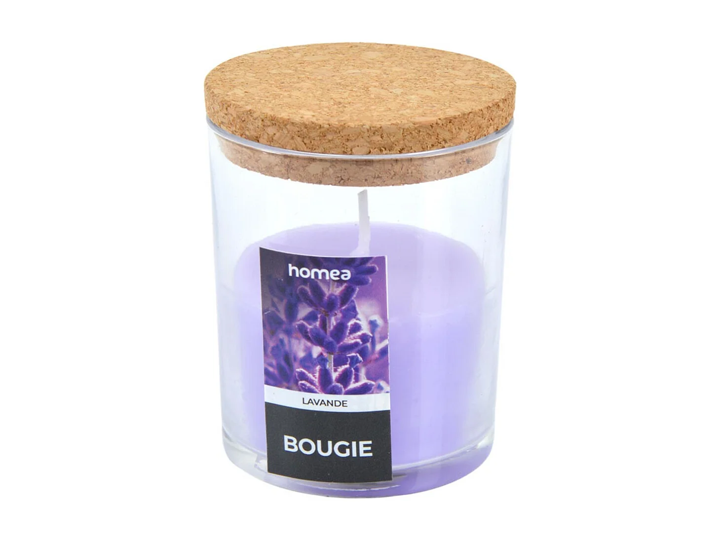 Bougie Verrine Parfumée "Essentiel II" 8cm Lavande