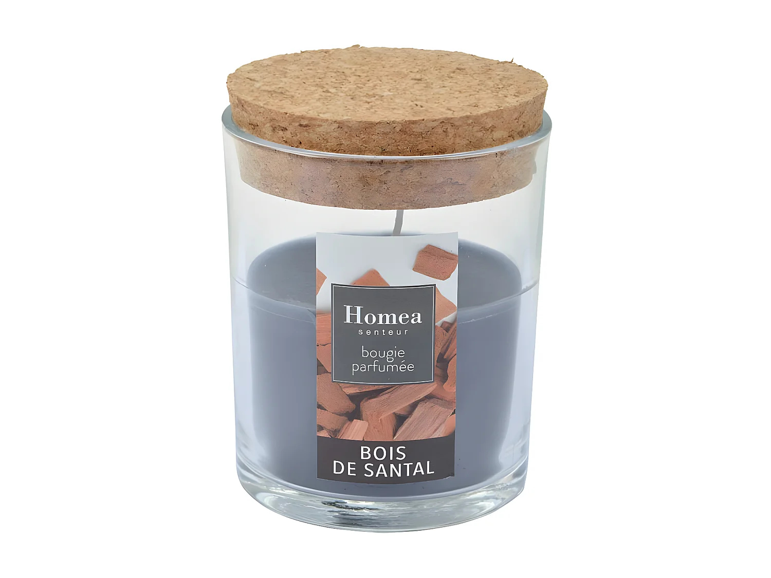 Bougie Verrine Parfumée "Essentiel II" 8cm Bois de Santal