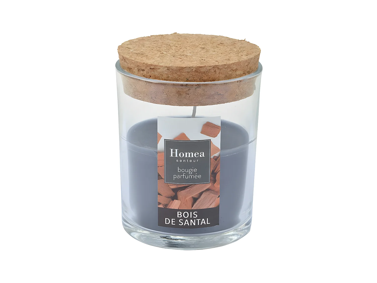 Bougie Verrine Parfumée "Essentiel II" 8cm Bois de Santal