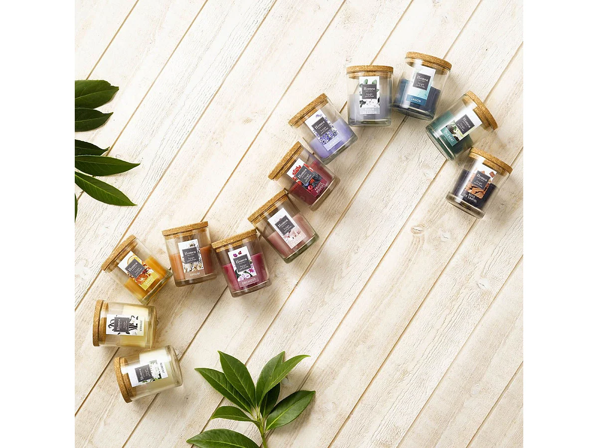 Bougie Verrine Parfumée "Essentiel II" 8cm Bois de Santal