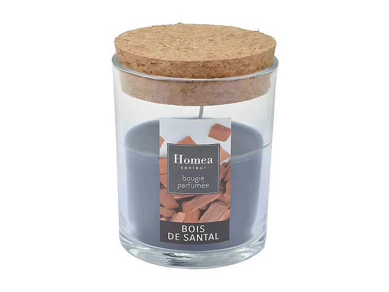 Bougie Verrine Parfumée "Essentiel II" 8cm Bois de Santal