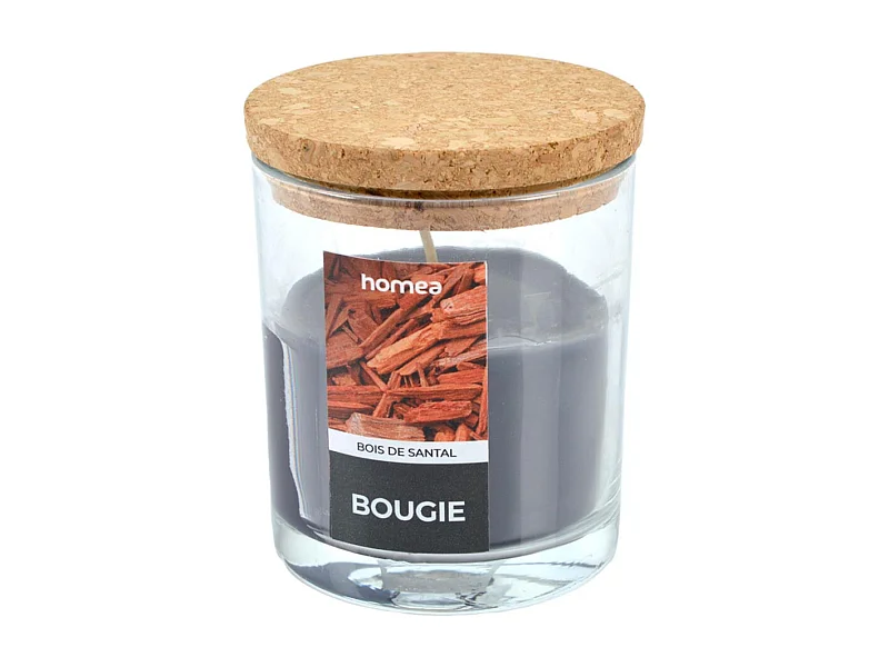 Bougie Verrine Parfumée "Essentiel II" 8cm Bois de Santal