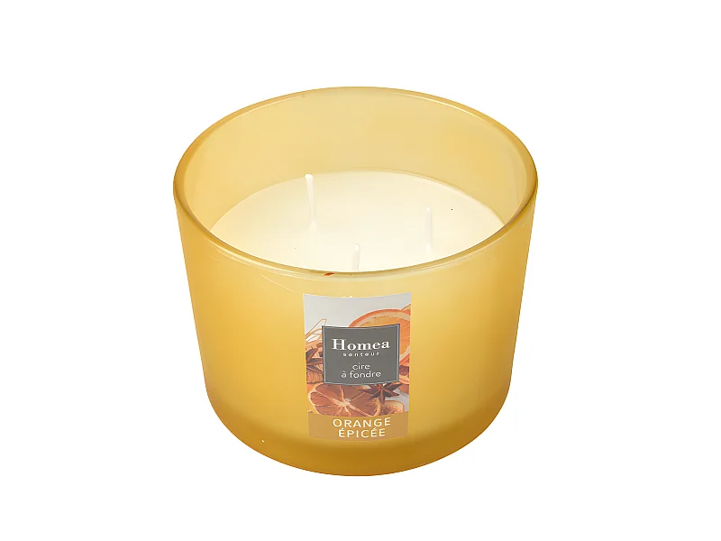 Bougie Verrine Parfumée "Essentiel II" 11cm Orange Epicée