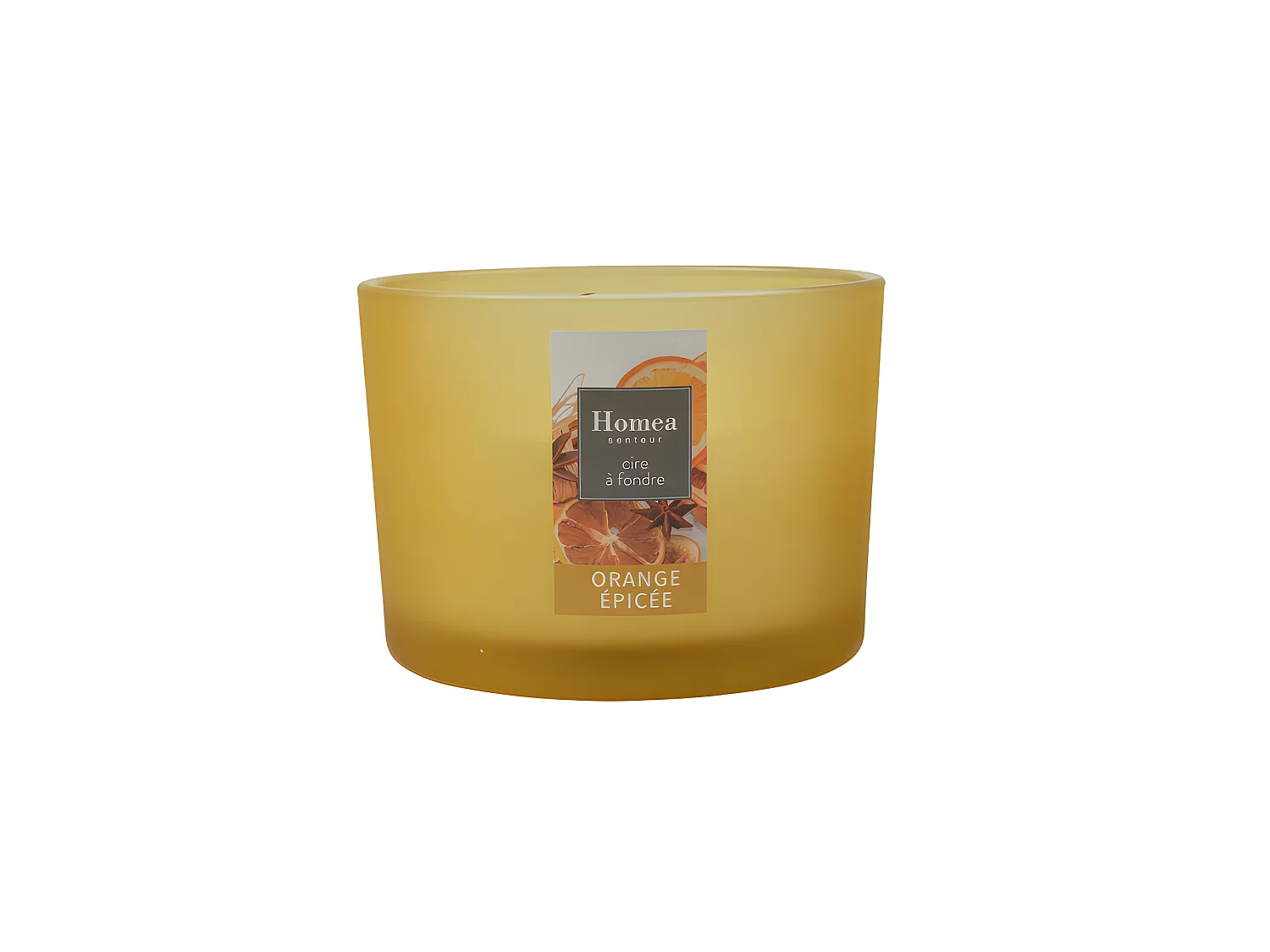 Bougie Verrine Parfumée "Essentiel II" 11cm Orange Epicée