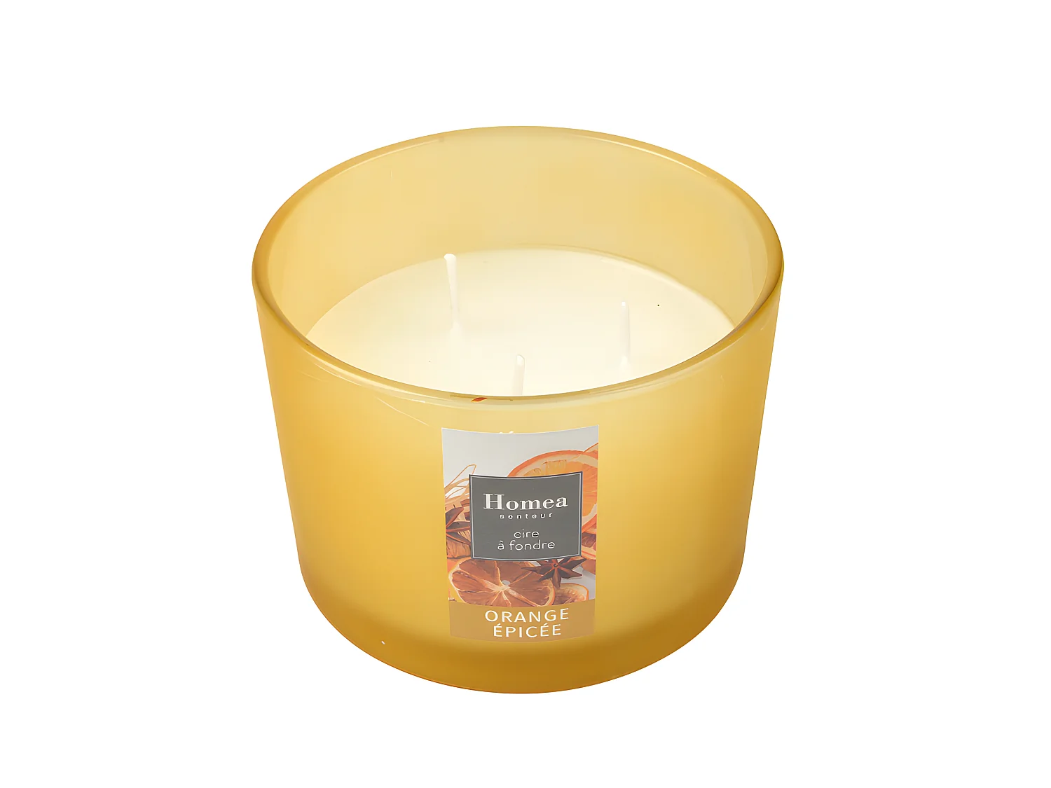 Bougie Verrine Parfumée "Essentiel II" 11cm Orange Epicée