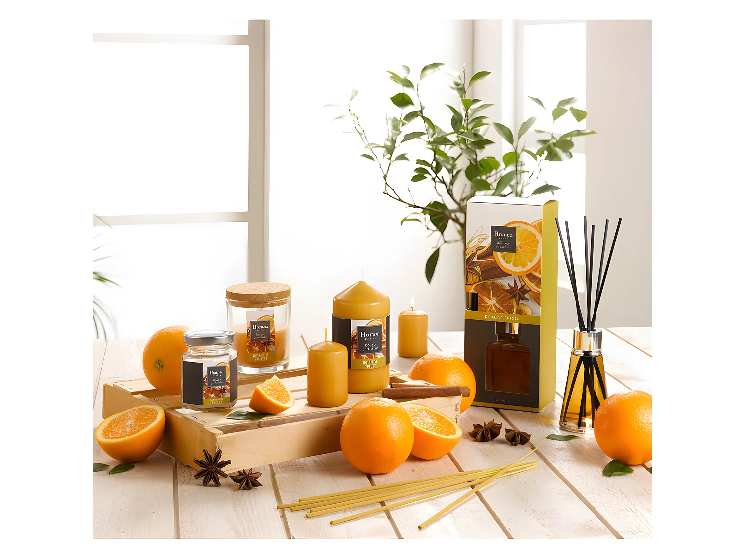 Bougie Verrine Parfumée "Essentiel II" 11cm Orange Epicée