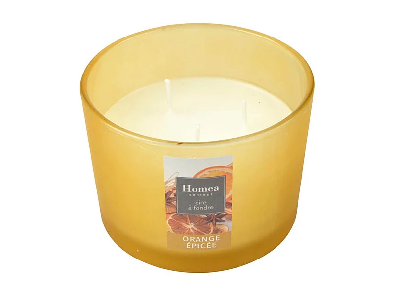 Bougie Verrine Parfumée "Essentiel II" 11cm Orange Epicée