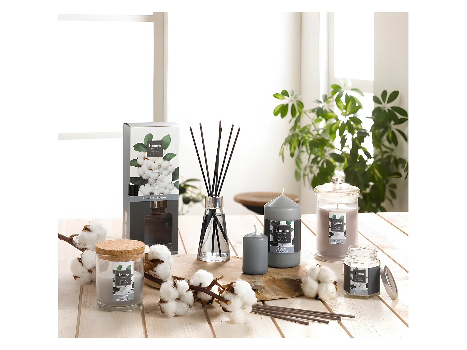 Bougie Verrine Parfumée "Essentiel II" 11cm Fleur de Coton