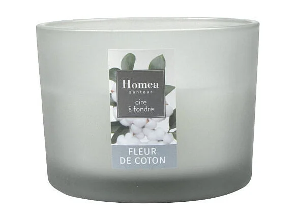 Bougie Verrine Parfumée "Essentiel II" 11cm Fleur de Coton