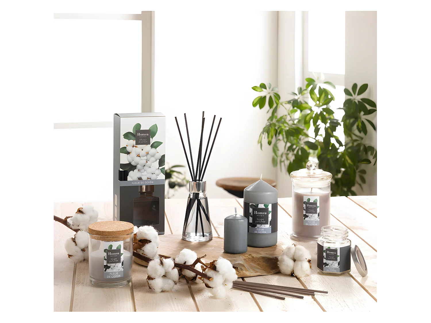 Bougie Verrine Parfumée "Essentiel II" 11cm Fleur de Coton