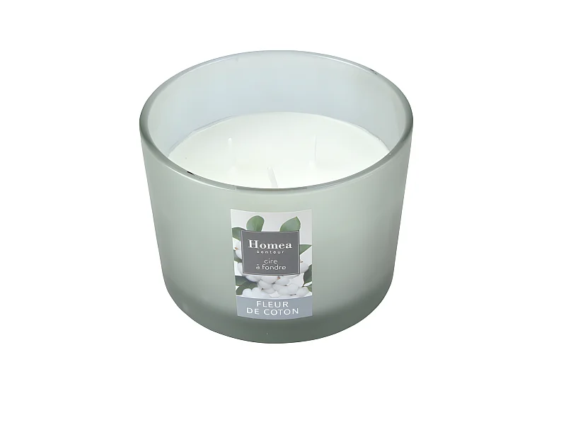 Bougie Verrine Parfumée "Essentiel II" 11cm Fleur de Coton