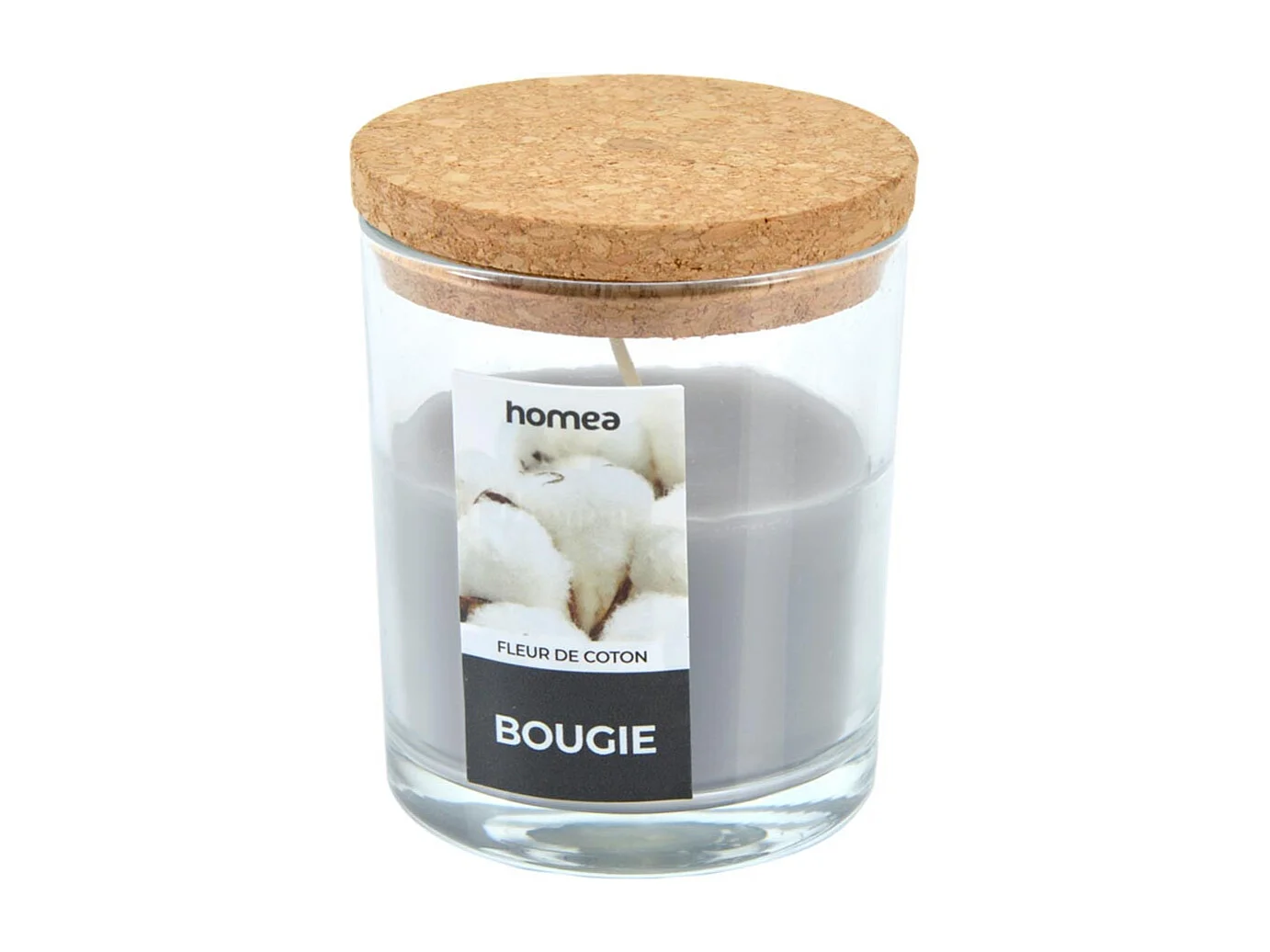 Bougie Verrine Parfumée "Essentiel II" 8cm Fleur de Coton