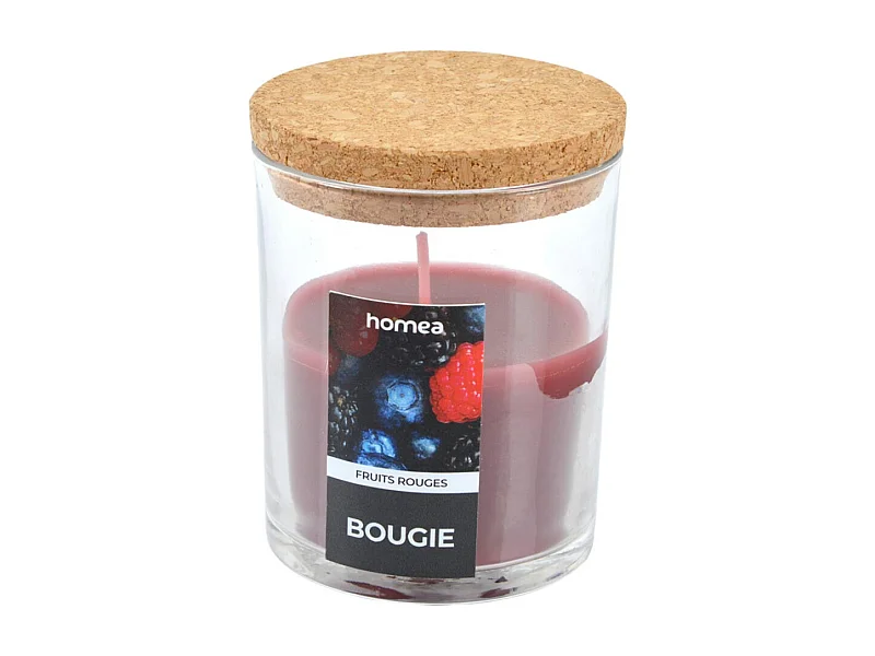 Bougie Verrine Parfumée "Essentiel II" 8cm Fruits Rouges
