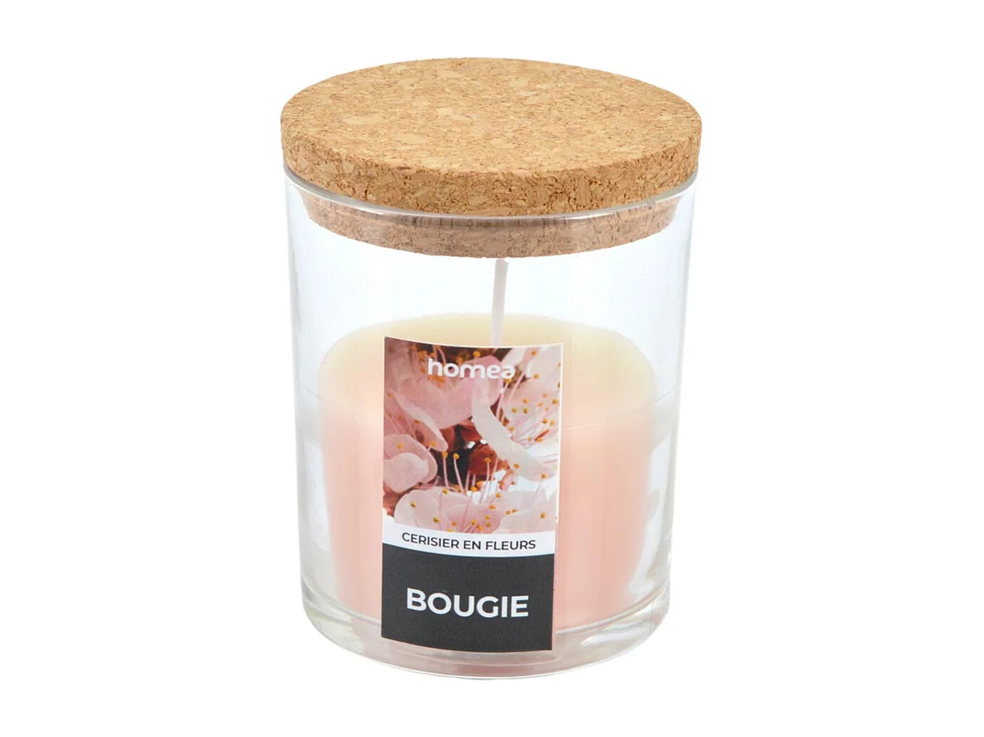 Bougie Verrine Parfumée "Essentiel II" 8cm Cerisier en Fleurs