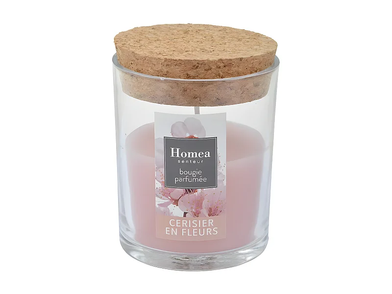 Bougie Verrine Parfumée "Essentiel II" 8cm Cerisier en Fleurs