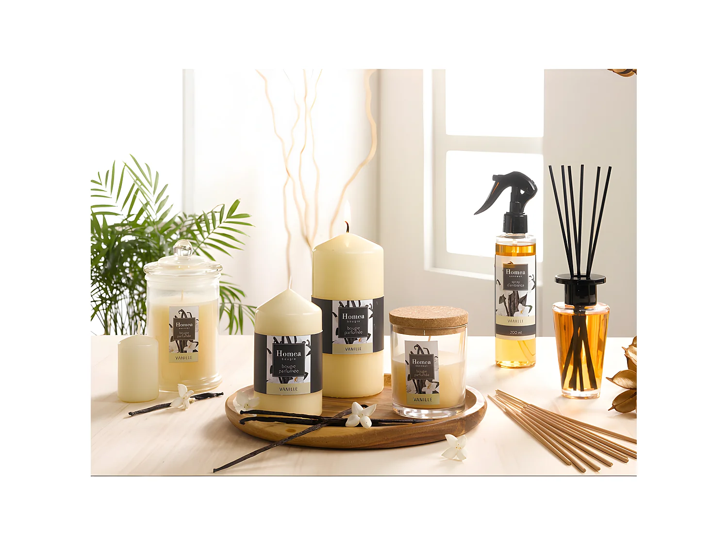 Bougie Verrine Parfumée "Essentiel II" 11cm Vanille