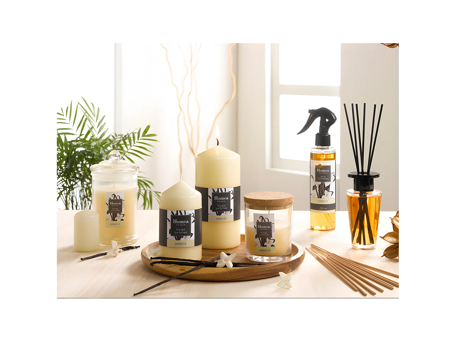 Bougie Verrine Parfumée "Essentiel II" 11cm Vanille