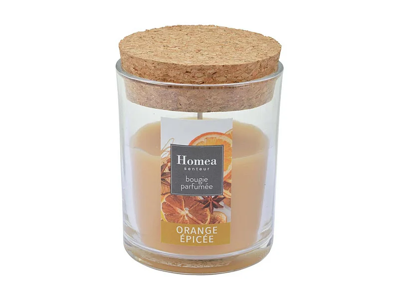 Bougie Verrine Parfumée "Essentiel II" 8cm Orange Epicée