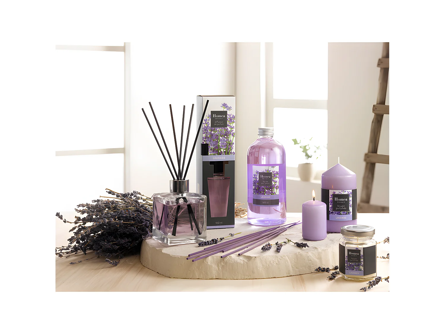 Bougie Verrine Parfumée "Essentiel II" 11cm Lavande