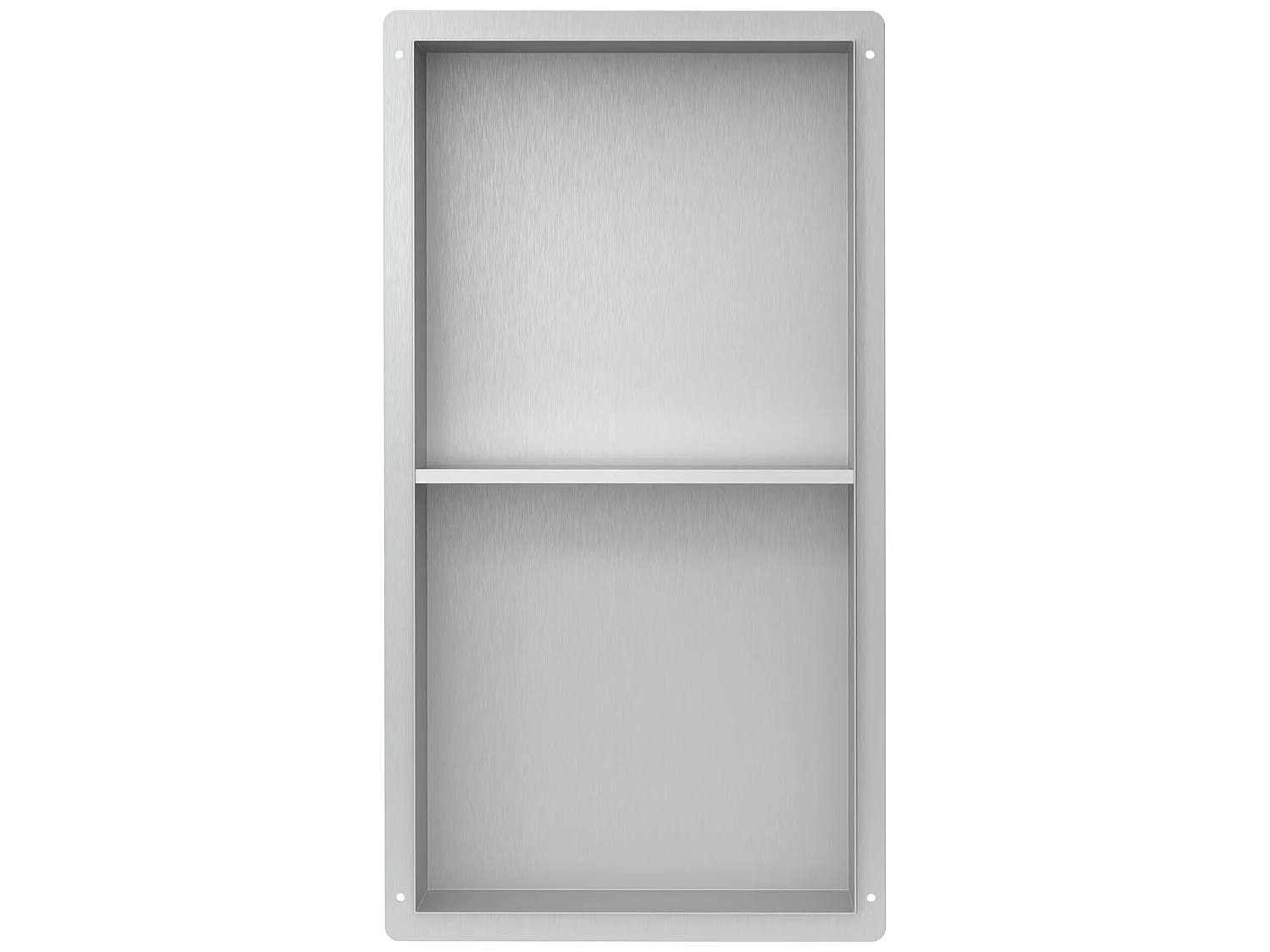 Nicchia a muro per doccia 2 livelli Mensola per doccia in acciaio inox Argento 3