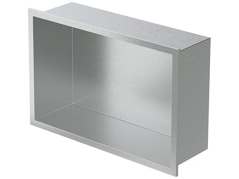 Mensola da parete per doccia Mensola da doccia in acciaio inox Argento 30 x 20 x