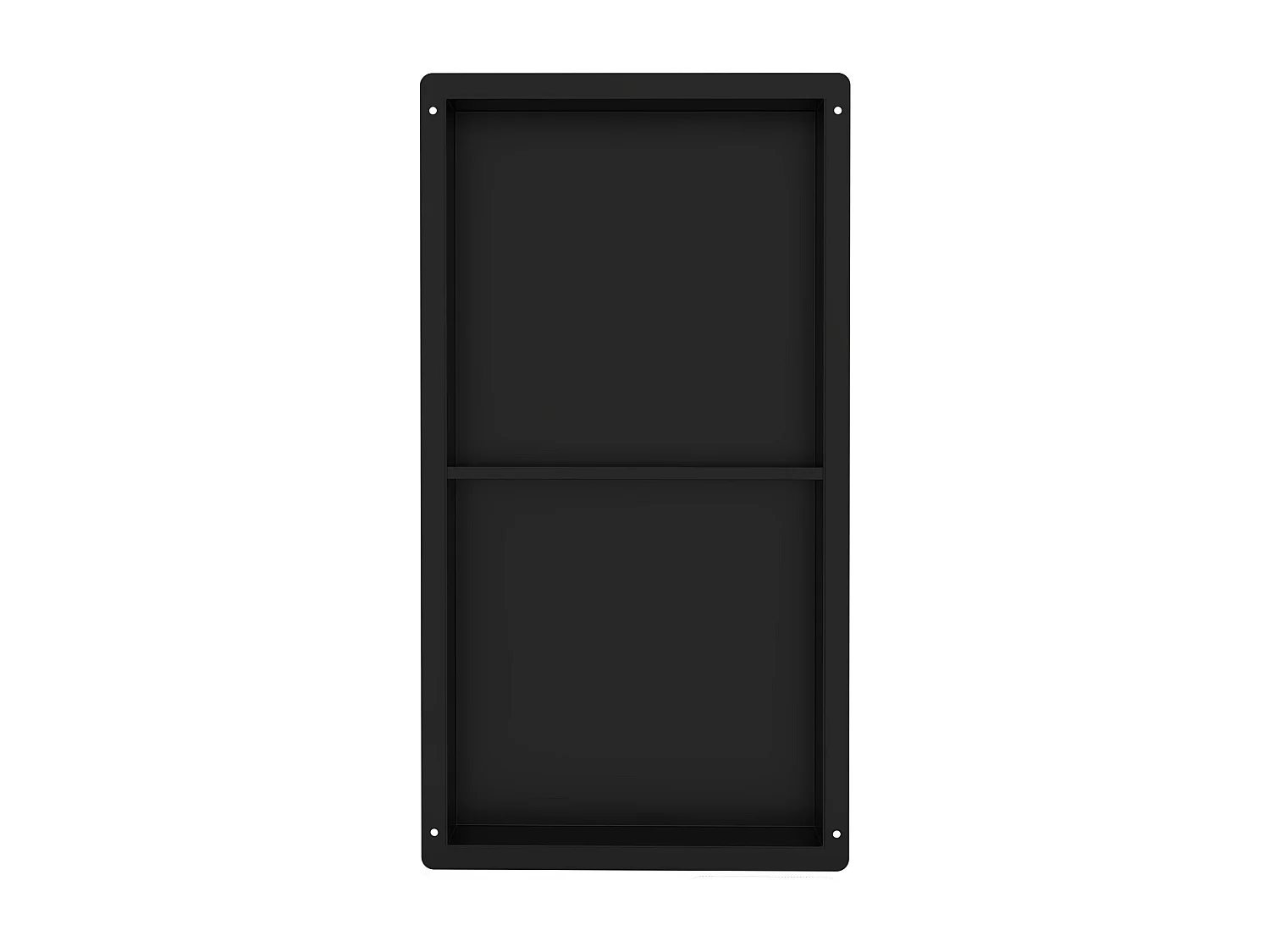 Nicchia a muro per doccia 2 livelli Ripiano doccia in acciaio inox nero 30x60x10