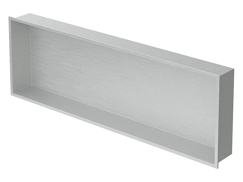 Nicho de pared Estante de ducha Acero inoxidable Estante de ducha Plata 90 x 30