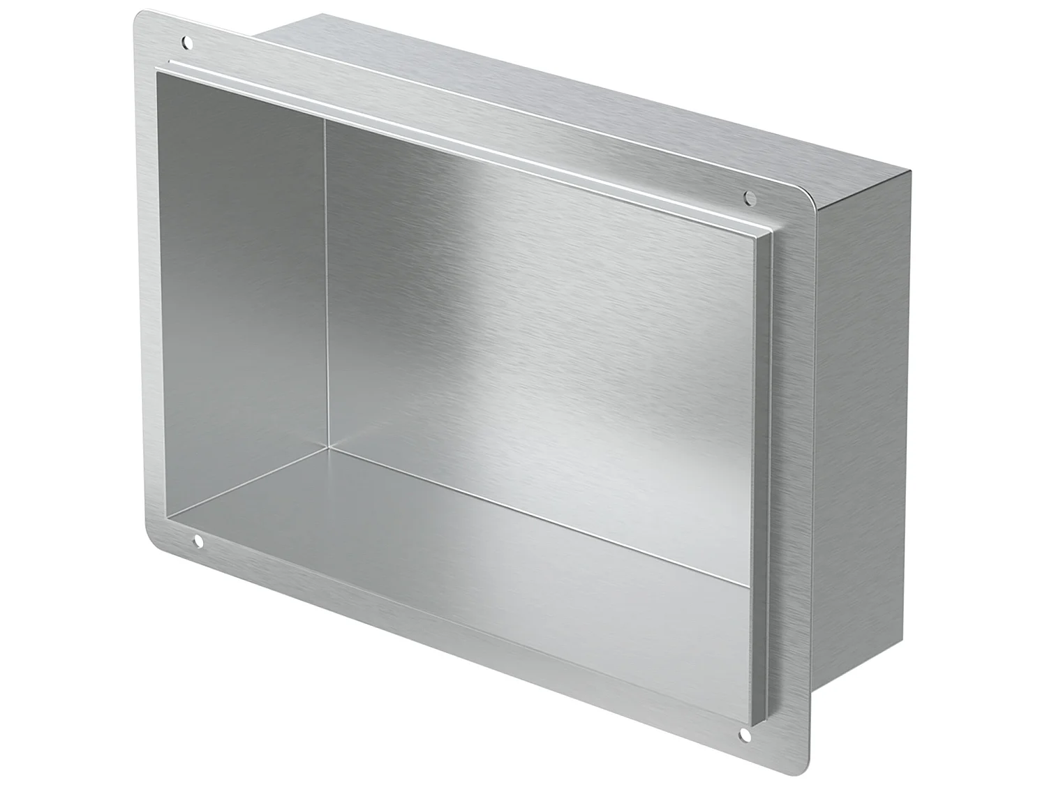 Nicho de pared Estante de ducha Acero inoxidable Estante de ducha Plata 30 x 20