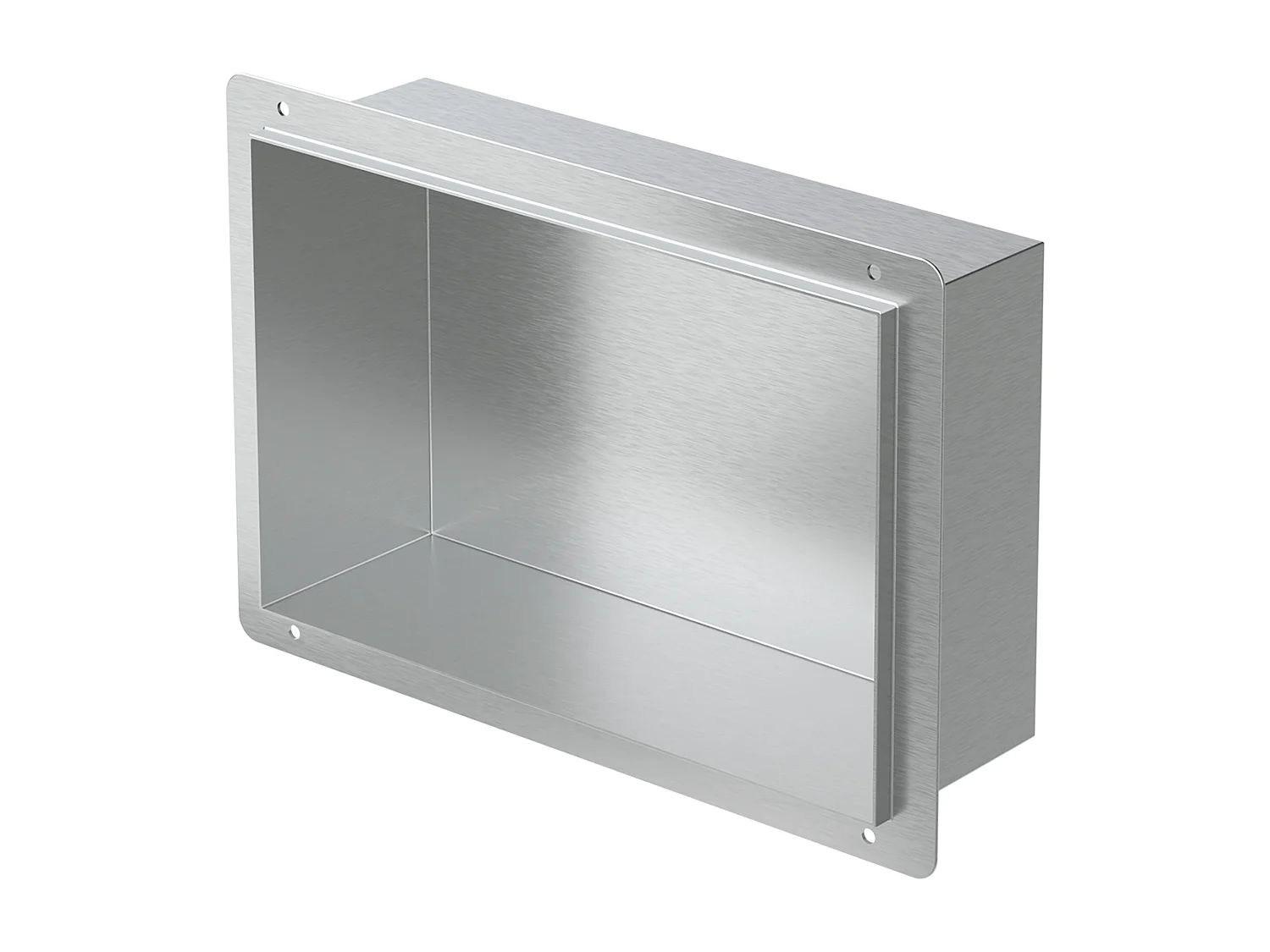 Mensola da parete per doccia Mensola da doccia in acciaio inox Argento 30 x 20 x