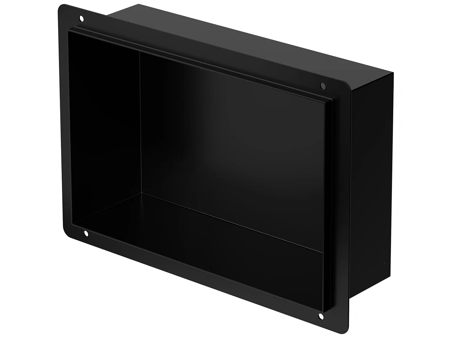 Estante de ducha para nicho de pared Estante de ducha de acero inoxidable negro