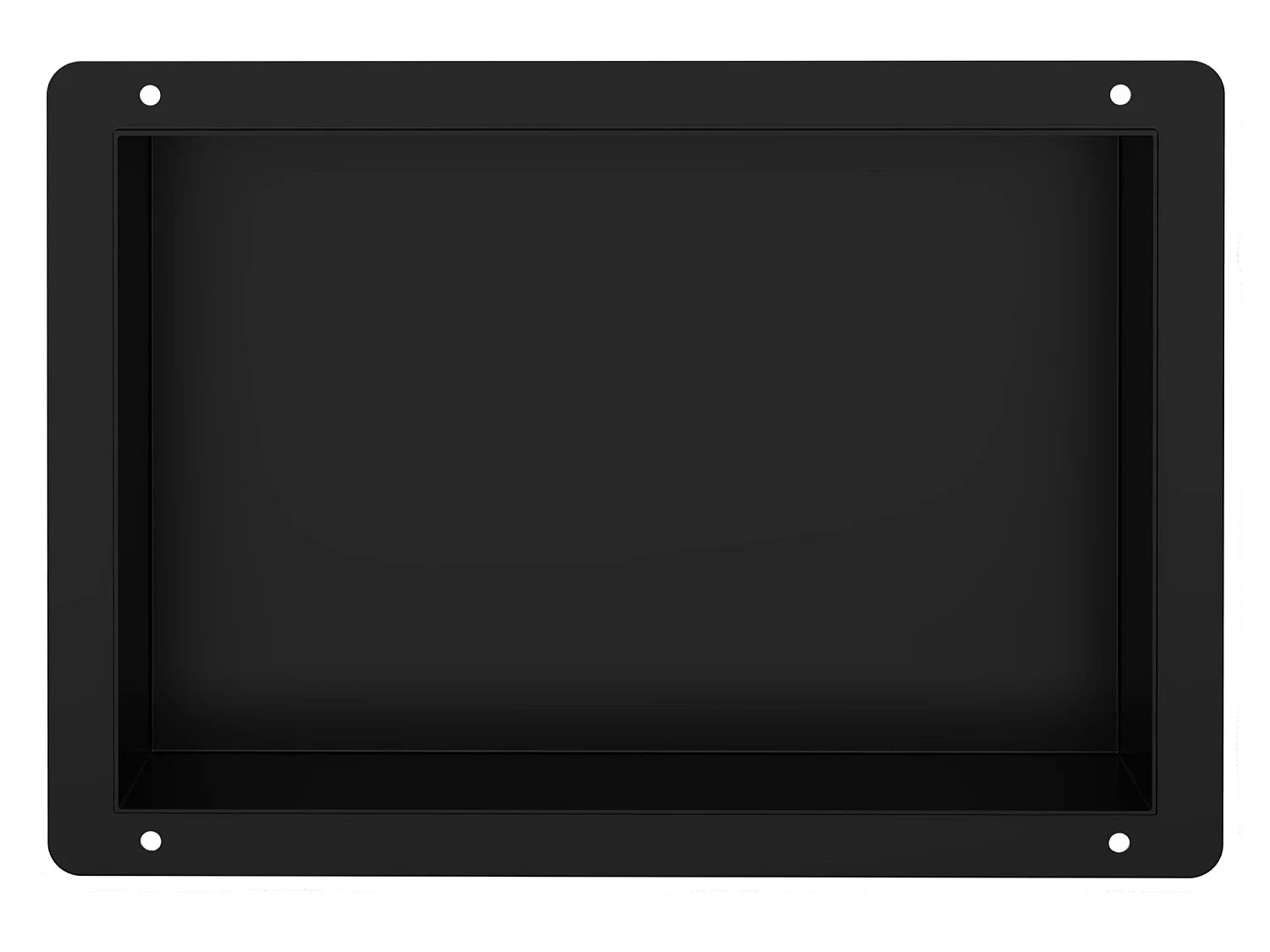 Estante de ducha para nicho de pared Estante de ducha de acero inoxidable negro