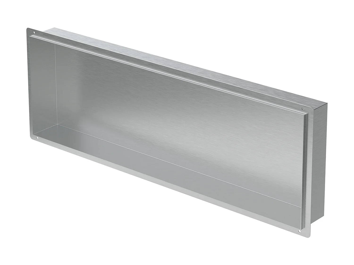 Nicho de pared Estante de ducha Acero inoxidable Estante de ducha Plata 90 x 30