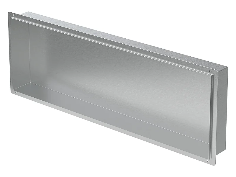 Mensola da parete per doccia Mensola da doccia in acciaio inox Argento 90 x 30 x