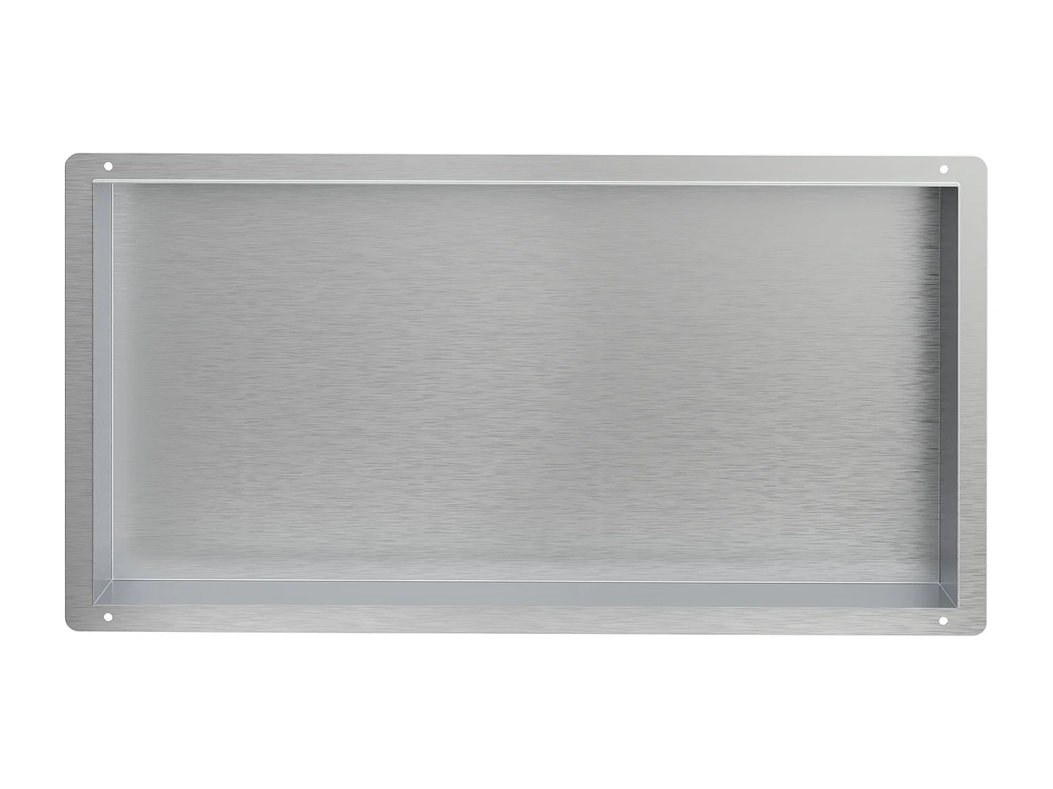 Niche de douche 60x30 cm argent en acier inoxydable cadre encastré niche murale tablette de douche