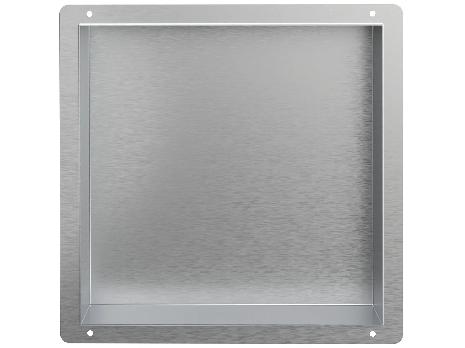 Niche de douche 30x30 cm argent en acier inoxydable cadre encastré niche murale tablette de douche