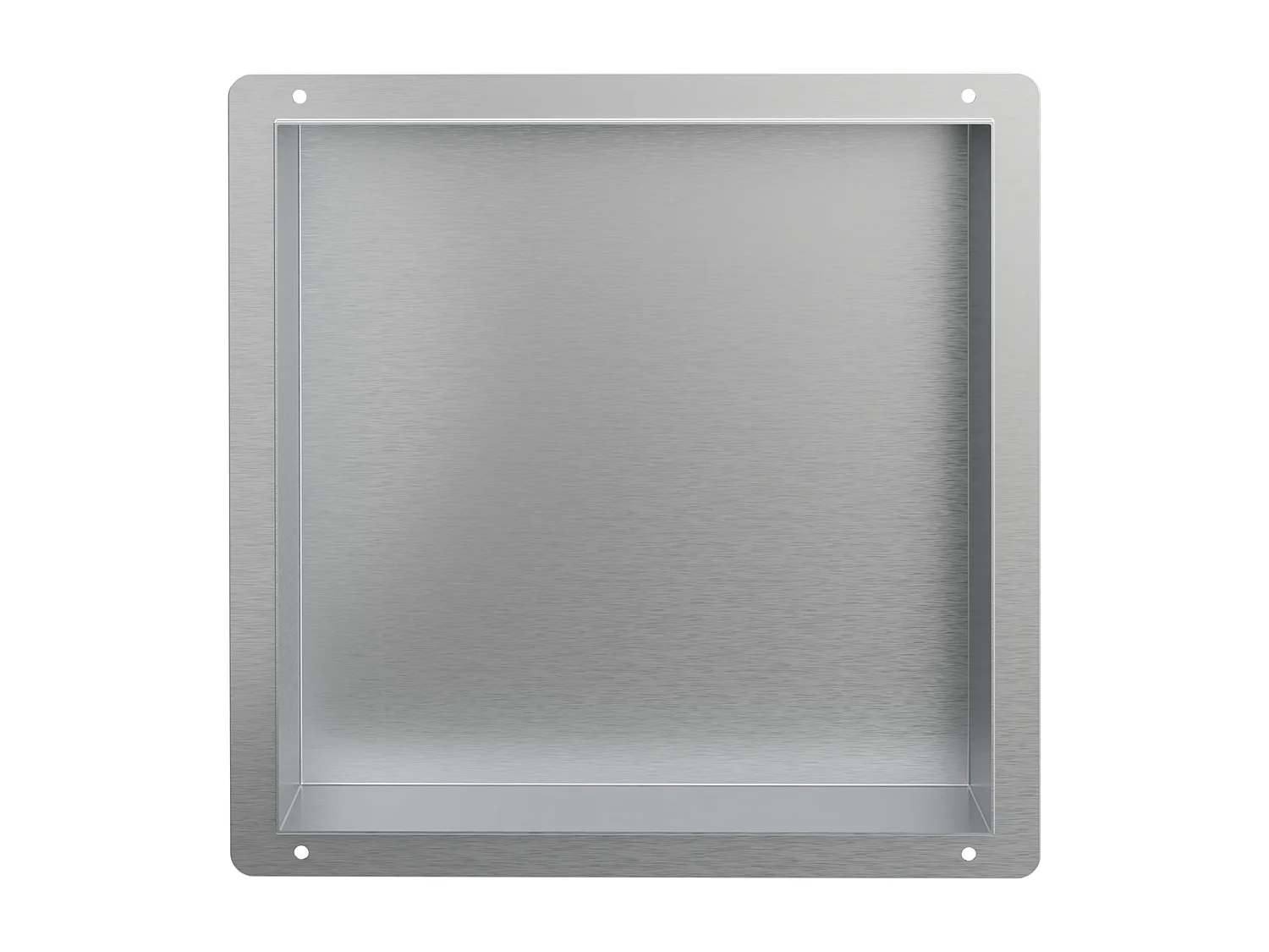 Niche de douche 30x30 cm argent en acier inoxydable cadre encastré niche murale tablette de douche