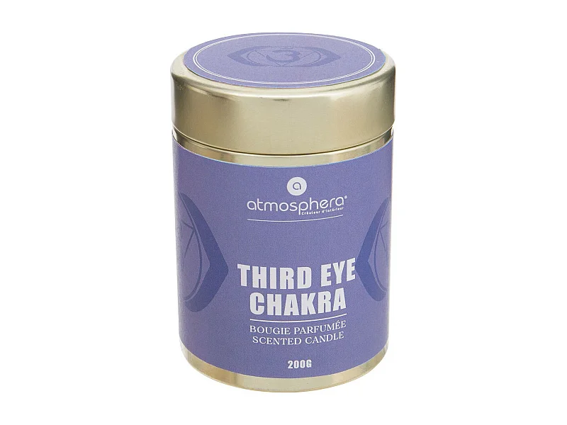 Bougie Parfumée "Chakra" 200g Mauve Couronne