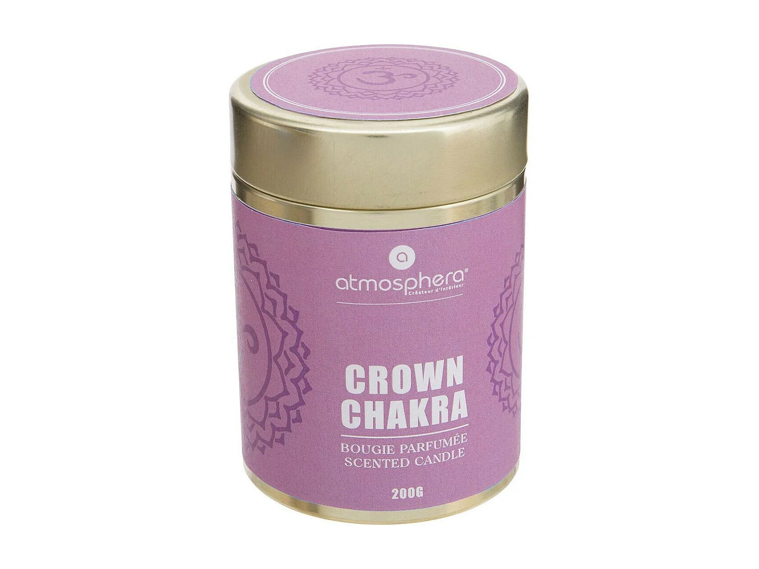 Bougie Parfumée "Chakra" 200g Violet 3ème Œil