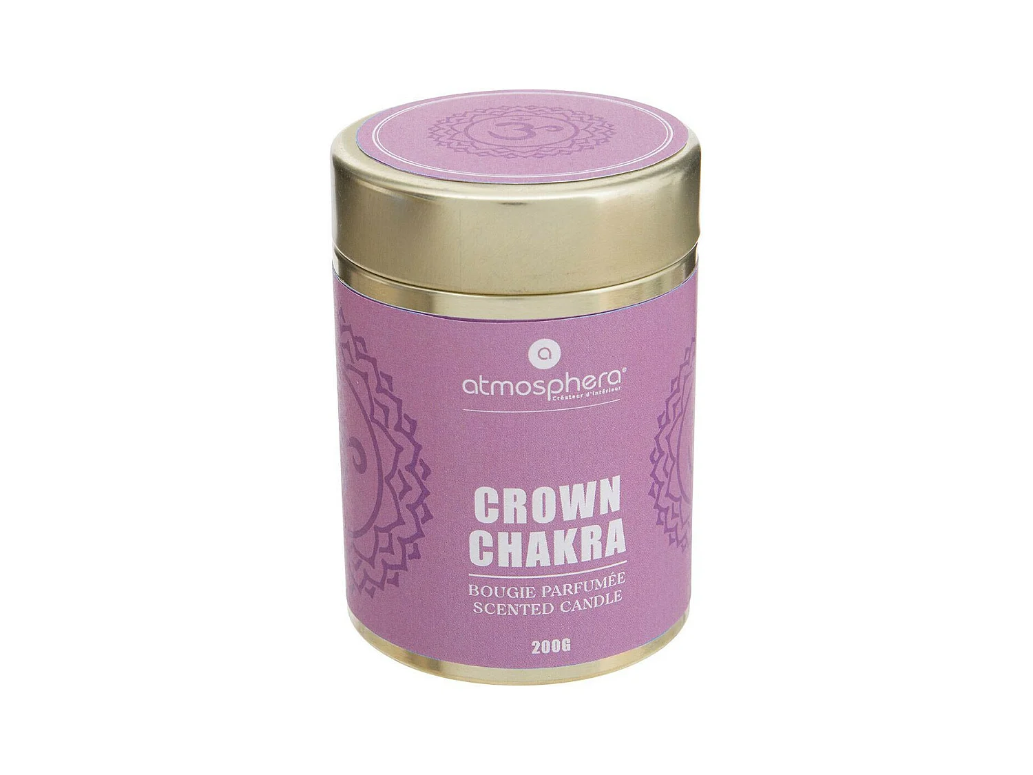 Bougie Parfumée "Chakra" 200g Violet 3ème Œil
