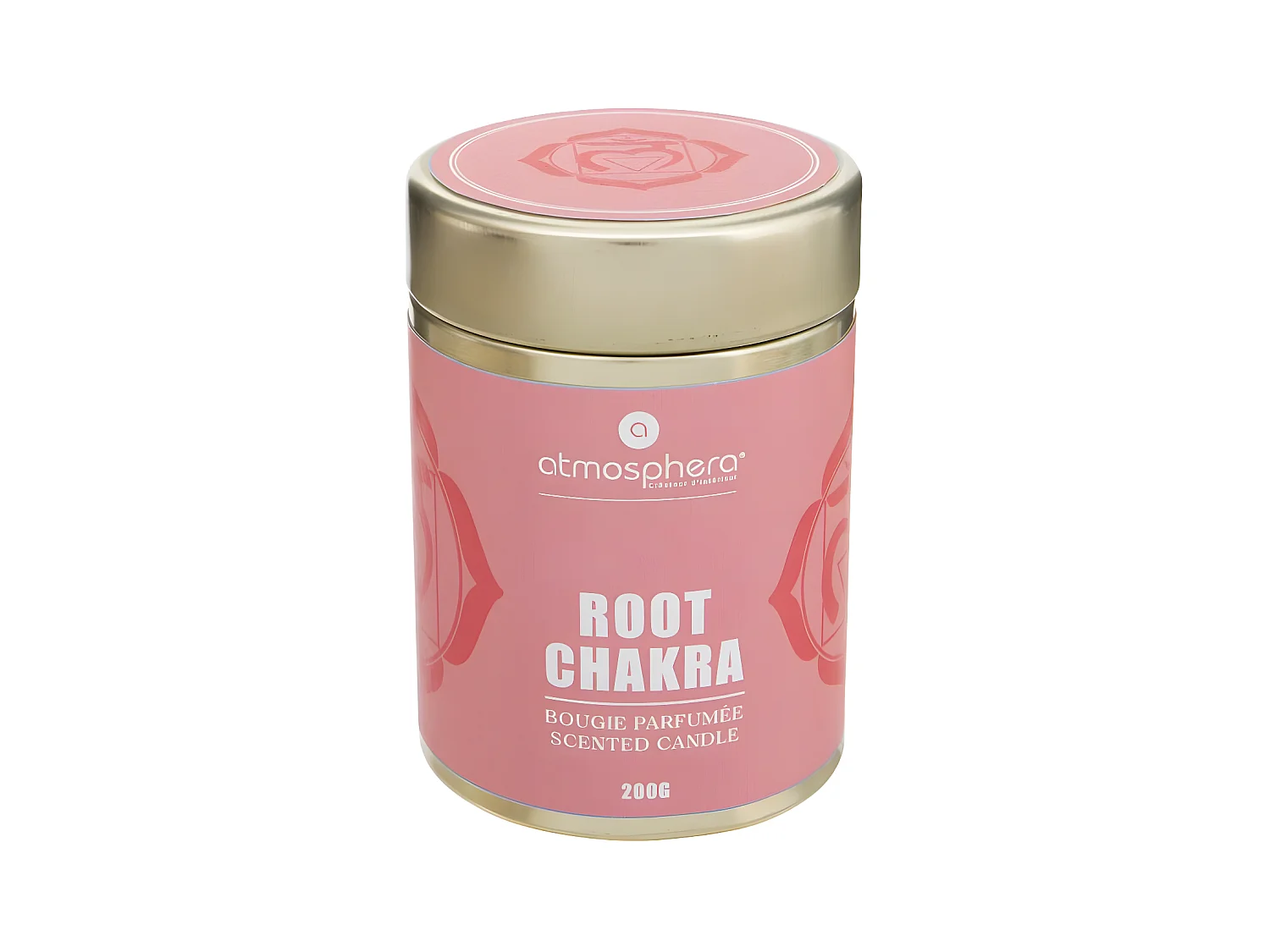 Bougie Parfumée "Chakra" 200g Rouge Racine