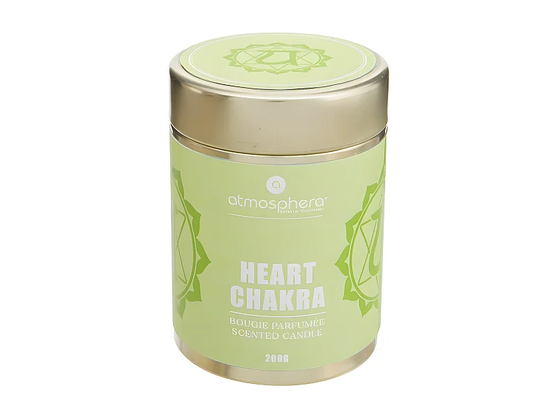 Bougie Parfumée "Chakra" 200g Vert Cœur