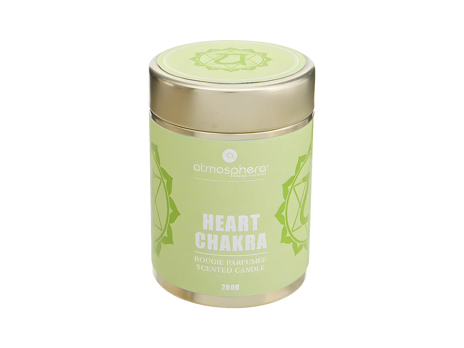 Bougie Parfumée "Chakra" 200g Vert Cœur