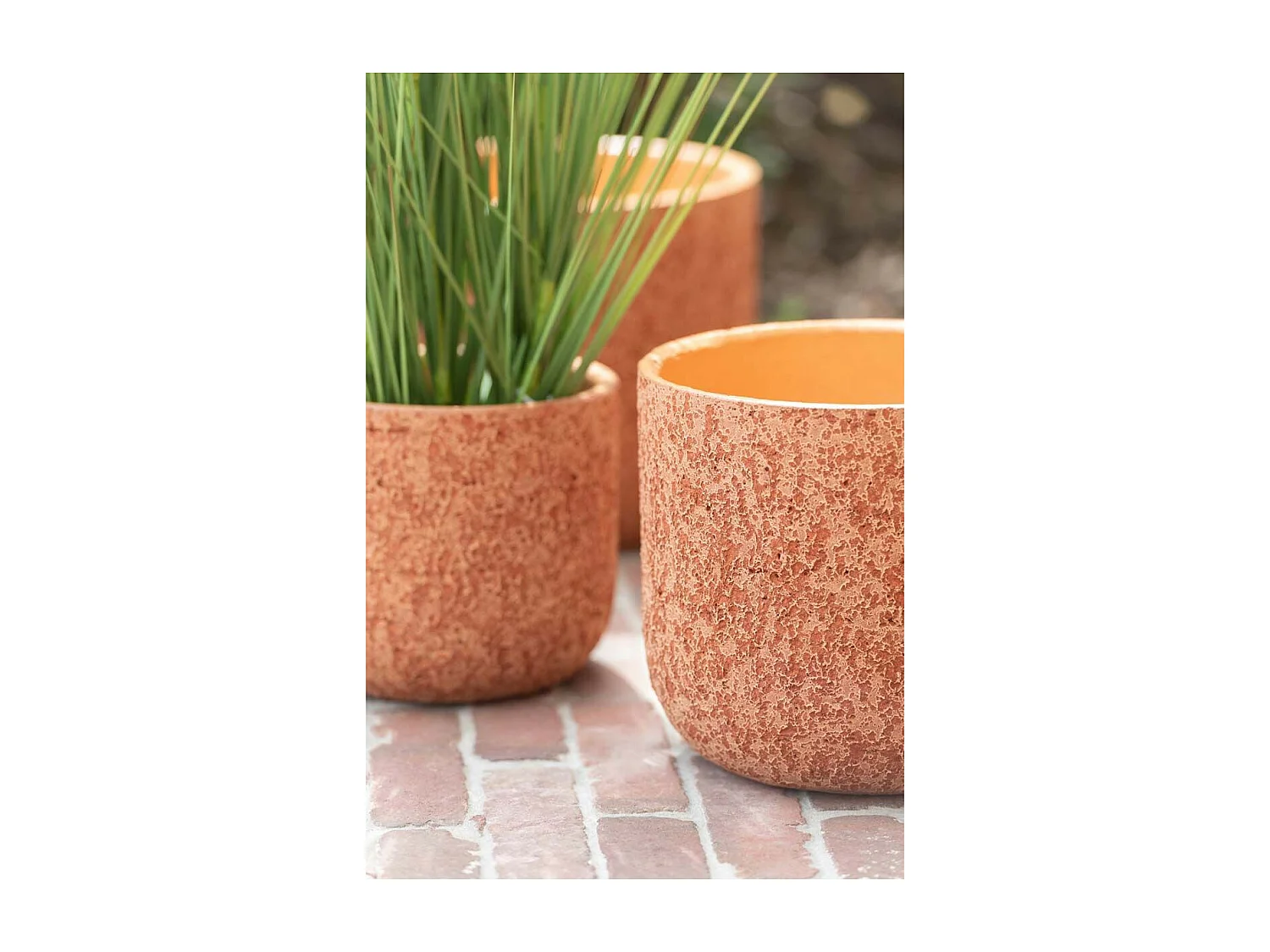 Cache-Pot Design "Rugueux" 22cm Terracotta