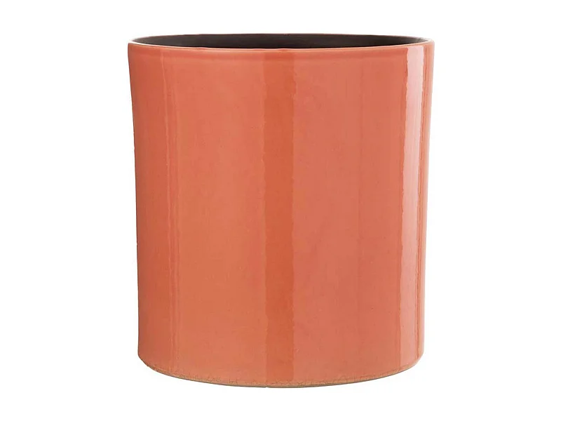 Cache-Pot en Céramique Design "Flek" 25cm Orange