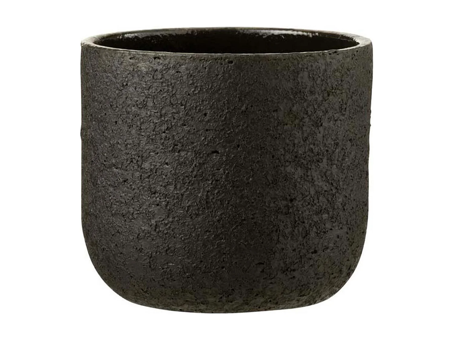 Cache-Pot Design "Rugueux" 22cm Noir