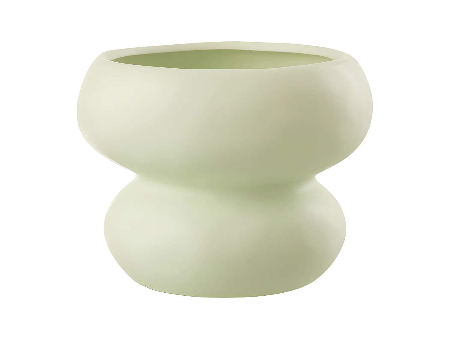 Cache-Pot en Porcelaine "Ryan" 19cm Vert
