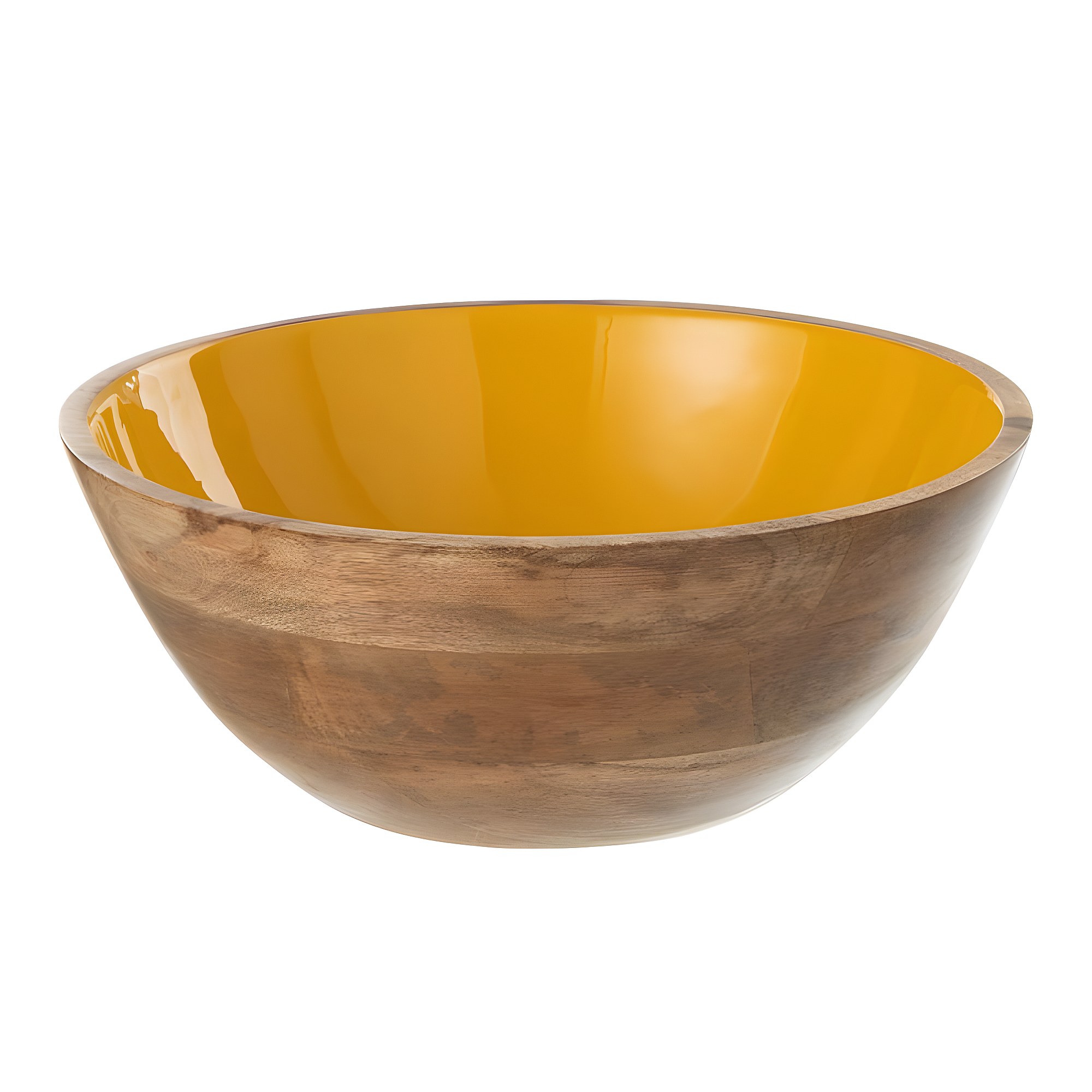 Saladier Rond En Bambou, Bol De Service En Bois Naturel, Vaisselle Pour Fruits Collations Aperitifs~p139329669