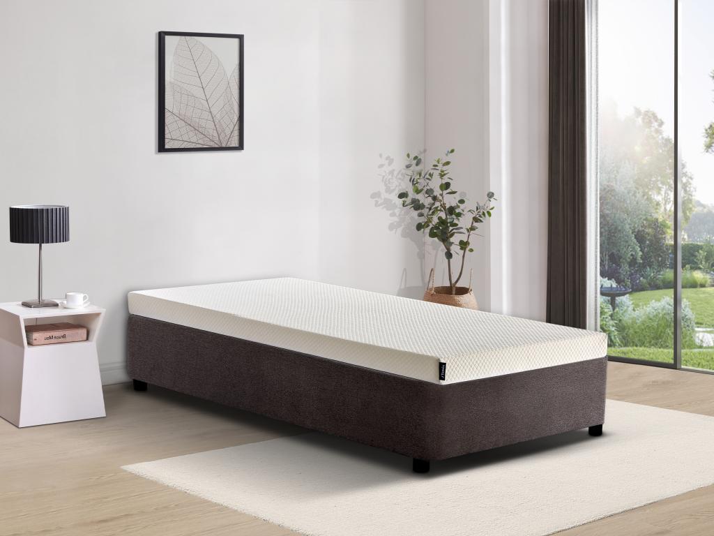 Matratze - 90 x 190 cm - Schaumstoff - mit abnehmbarem Bezug - Stärke 9 cm günstig online kaufen
